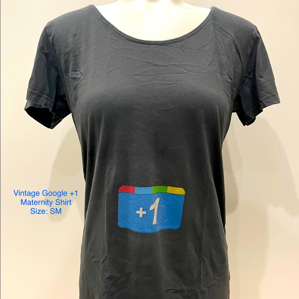 Vintage Google +1 Maternity Shirt